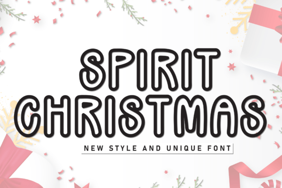 Spirit Christmas: A Modern Font for Friendly Branding