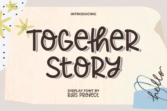 Togetherstory: Your Go-To Font for Adorable Handwritten Style
